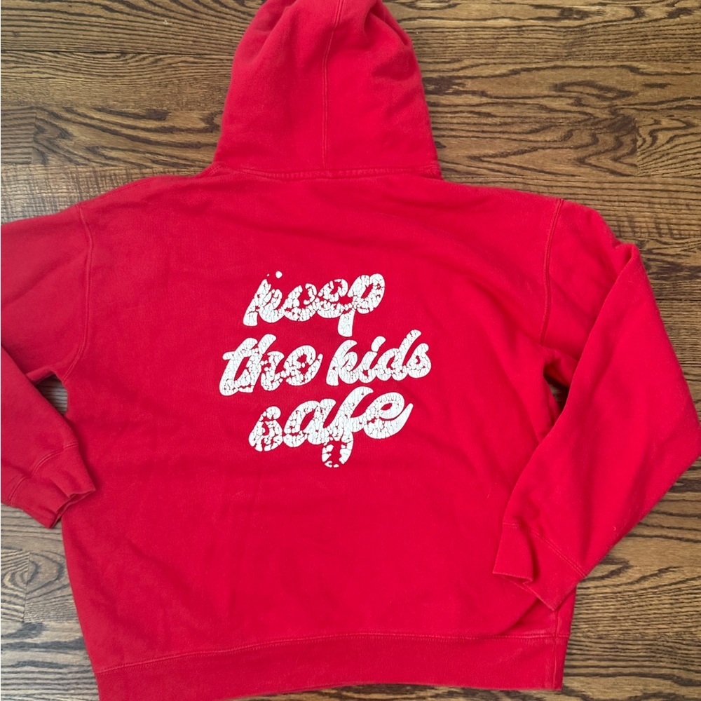 Hoodie sweatshirt Keep the kids safe Black Grand Mingo You are enough Red XL - Picture 11 of 13
